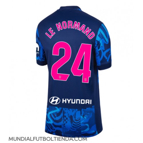 Camiseta Atletico Madrid Robin Le Normand #24 Tercera Equipación Replica 2024-25 para mujer mangas cortas